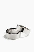 2-pack Stainless Steel Rings