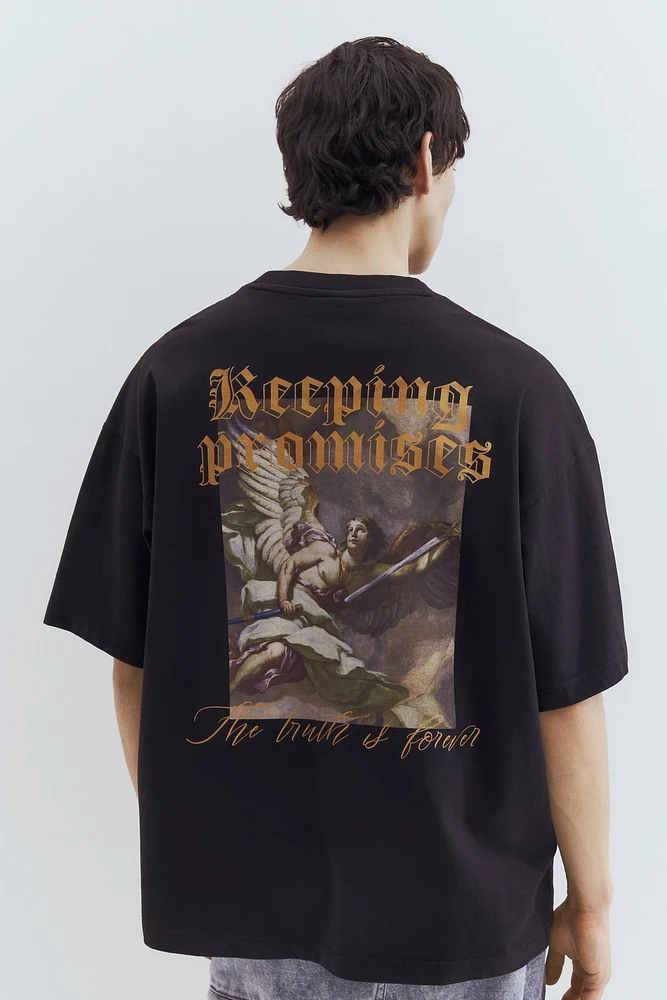 Oversized Fit Printed T-shirt
