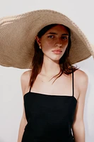 Wide-Brim Straw Hat