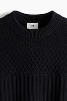 Regular Fit Textured-knit jumper