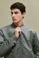 Loose Fit Bomber Jacket