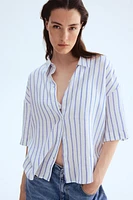Chemise en lin mélangé