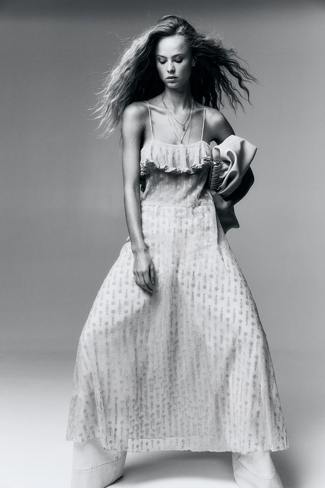 Long Mesh Dress