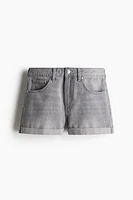 High-Waist Denim Shorts