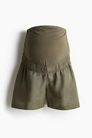 Short MAMA en lin mélangé