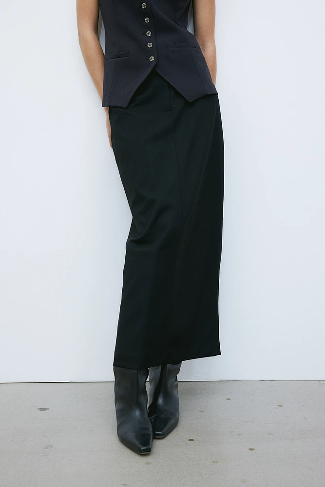 Twill Pencil Skirt