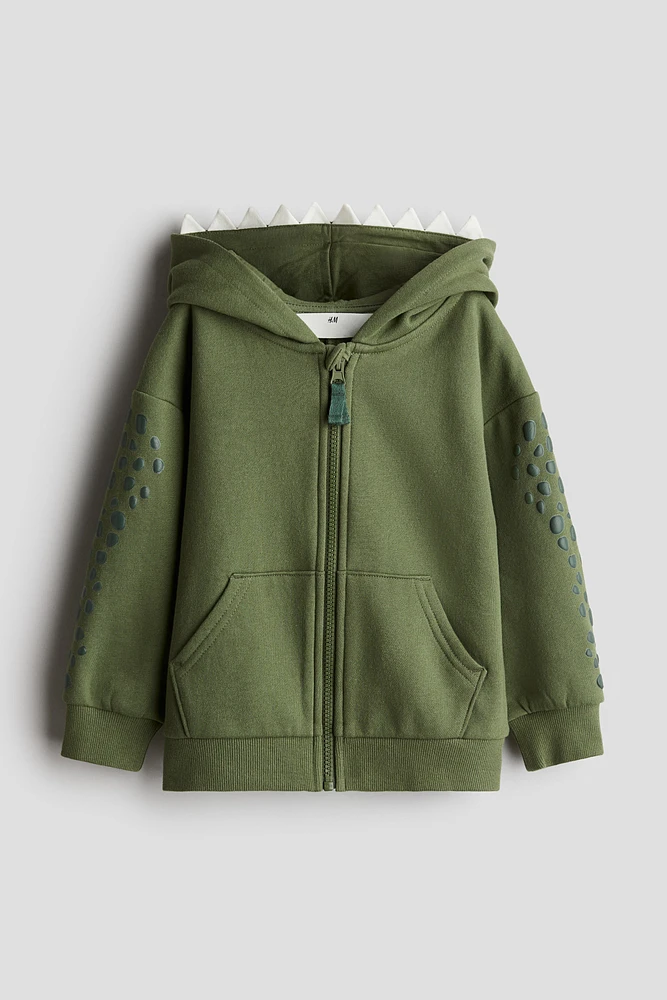 Appliquéd Hooded Jacket