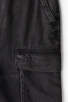 Loose Denim Cargo Shorts