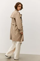 Knee-Length Trench Coat