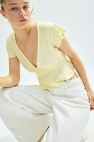 Blouse en lin mélangé