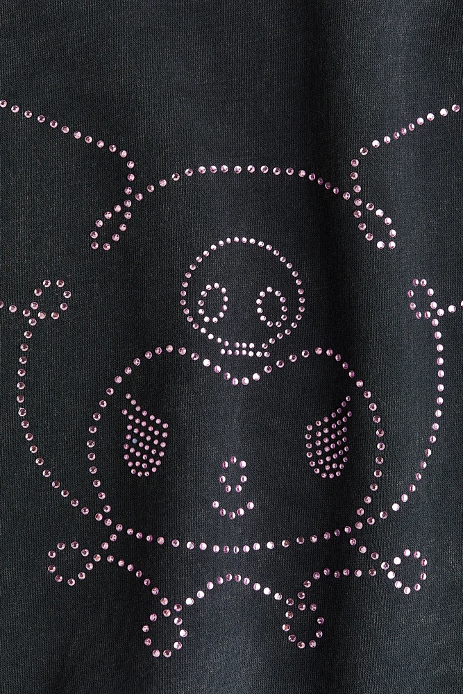 Sweatshirt with Printed Motif