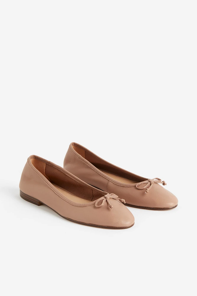 Leather Ballet Flats