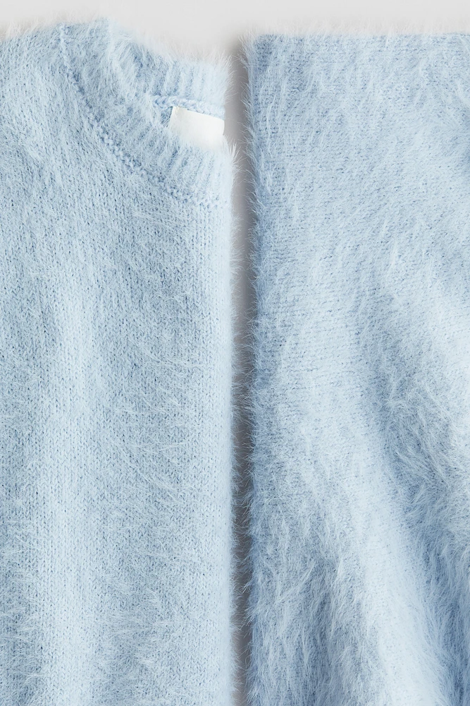 2-piece Fluffy Knit Set