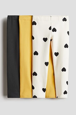 Lot de 3 leggings en jersey à l’intérieur brossé