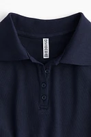 Ribbed Polo Shirt