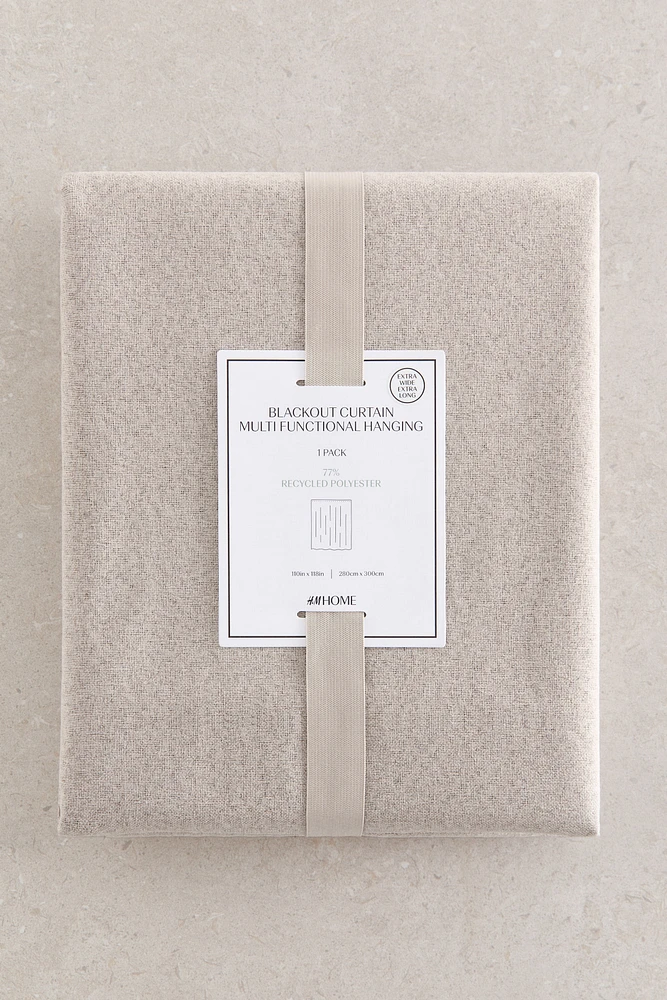 Single-Pack Wide Blackout Curtain Panel