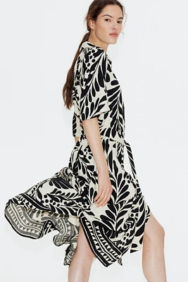 Tie-belt Shirt Dress