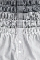 5-pack Woven Cotton Boxer Shorts