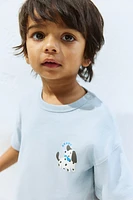 T-shirt en coton imprimé