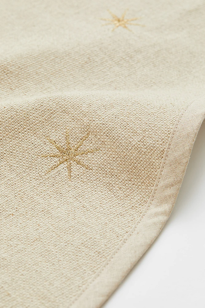 Linen-blend Christmas Tree Skirt