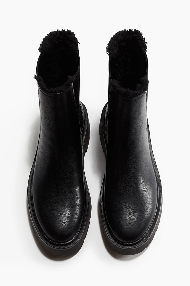 Warm-Lined Chelsea Boots