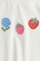 Motif-detail t-shirt