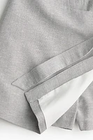 Linen-Blend Skort