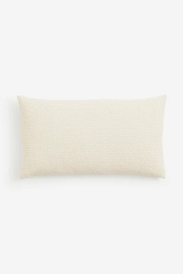 Housse de coussin en coton gaufré