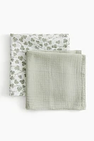 2-pack Small Muslin Cloths