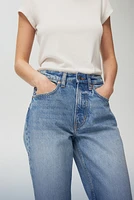 Straight High Cropped Jeans