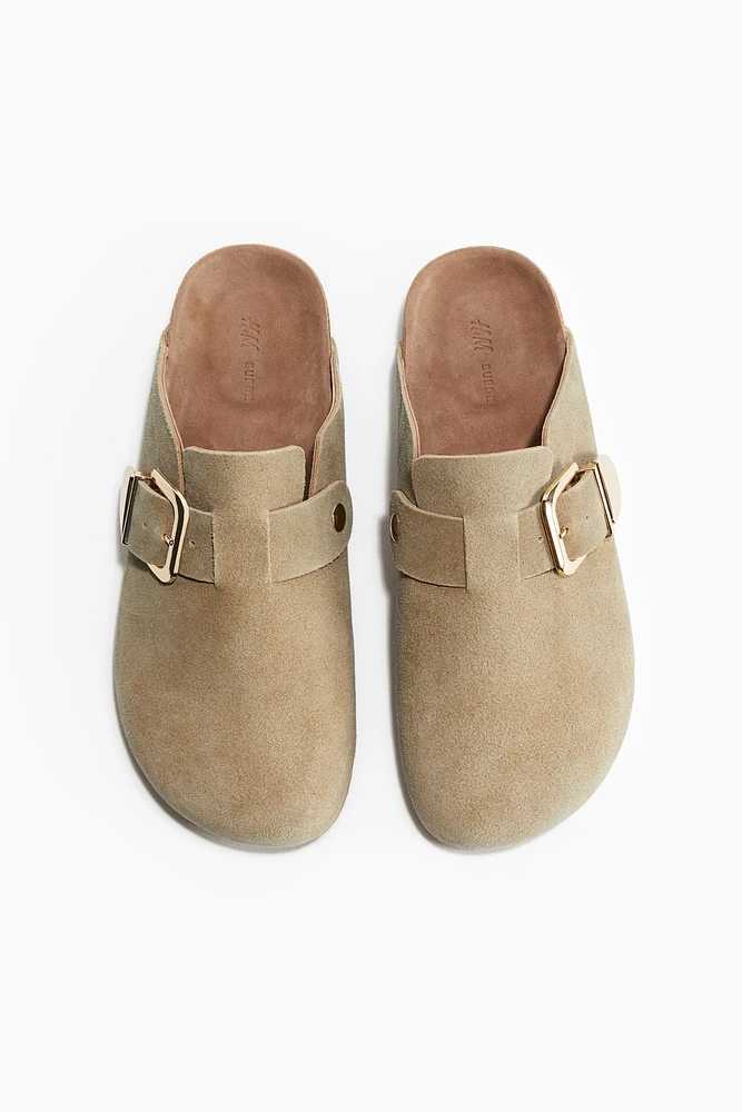 Suede Mules