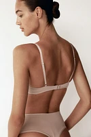 Padded Soft-Cup Microfiber Bra