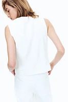 Linen-Blend Suit Vest