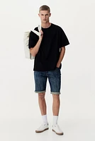 Slim Denim Shorts