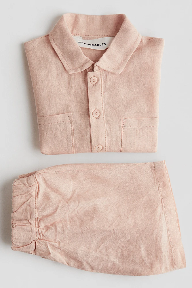 2-Piece Linen-Blend Set