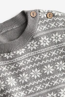 Jacquard-knit Sweater