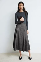 A-Line Midi Skirt