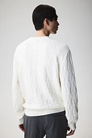 Regular Fit Textured-Knit Sweater