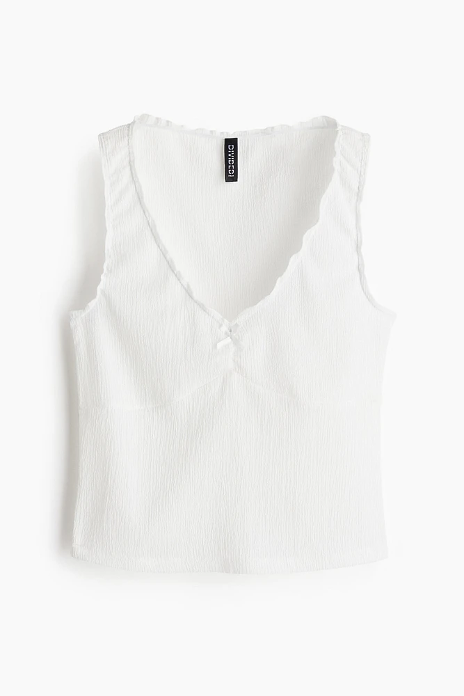 Camisole en jersey froissé