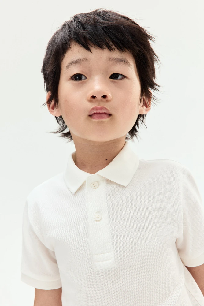 Cotton Pique Polo Shirt