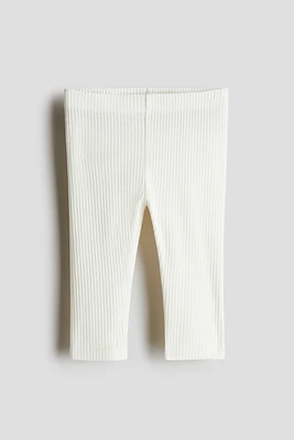 Ribbed Cotton Leggings