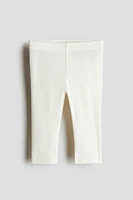 Ribbed Cotton Leggings