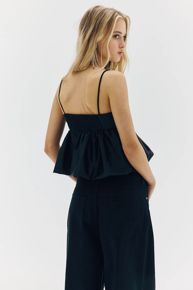 Bubble-Hem Camisole Top