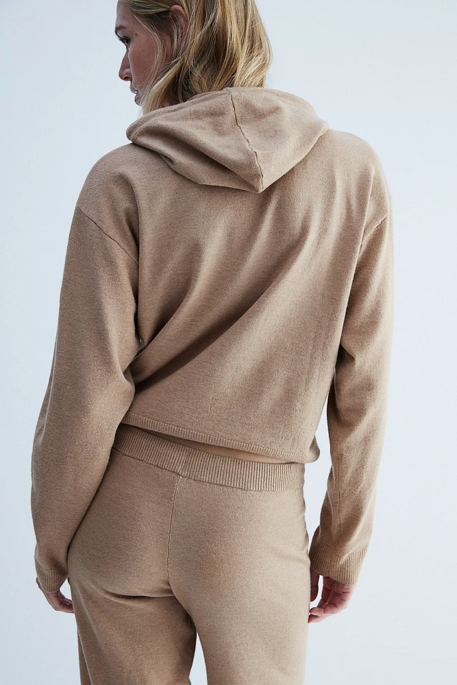 Fine-Knit Hoodie