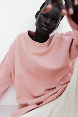 Sweatshirt with Text Motif