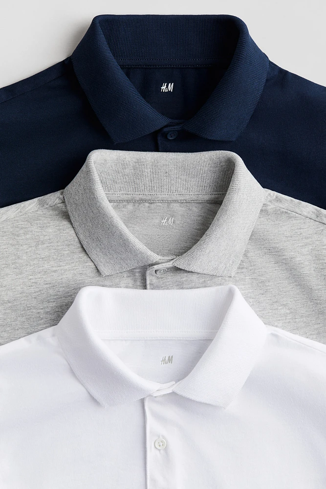 Lot de 3 polos en coton