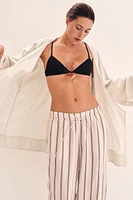 Linen-Blend Robe