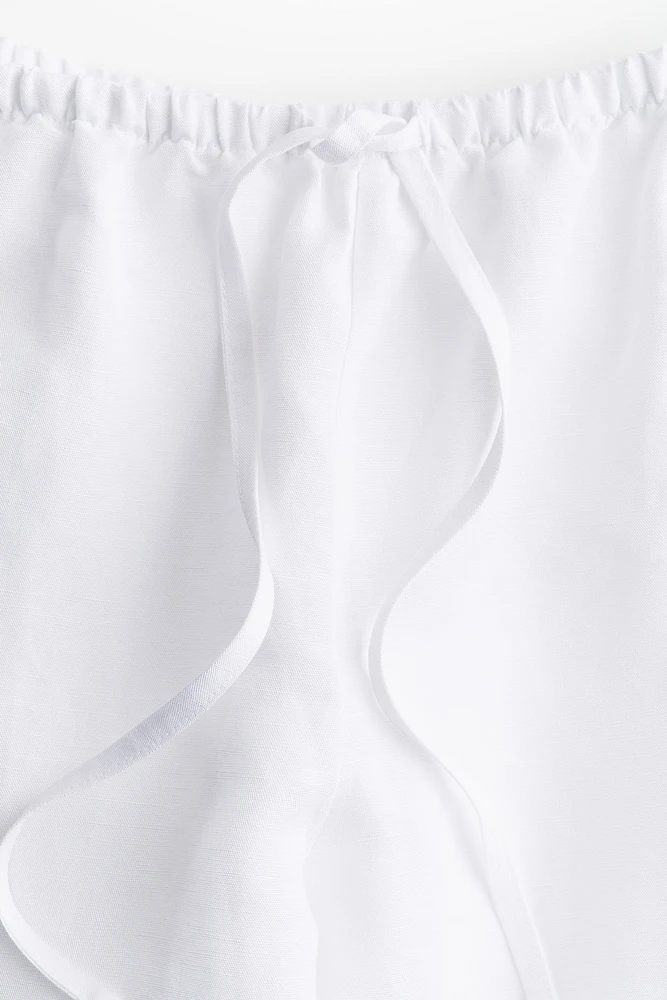 Pantalon de pyjama en lin mélangé