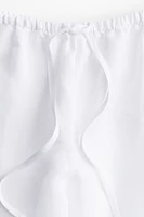 Linen-blend Pajama Pants