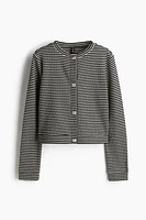 Textured Jersey Cardigan
